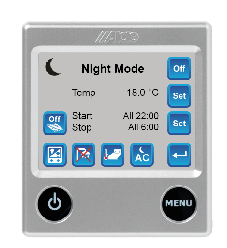 Manöverpanel: Night Mode